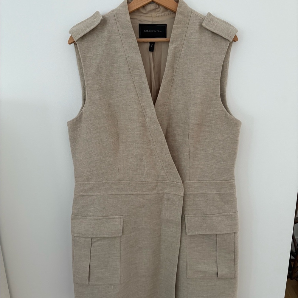 BCBGMaxAzria Tan Mini Dress
